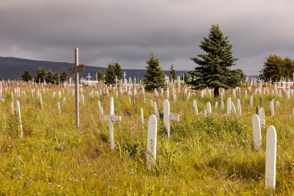 Crosses in Nome Cemetary