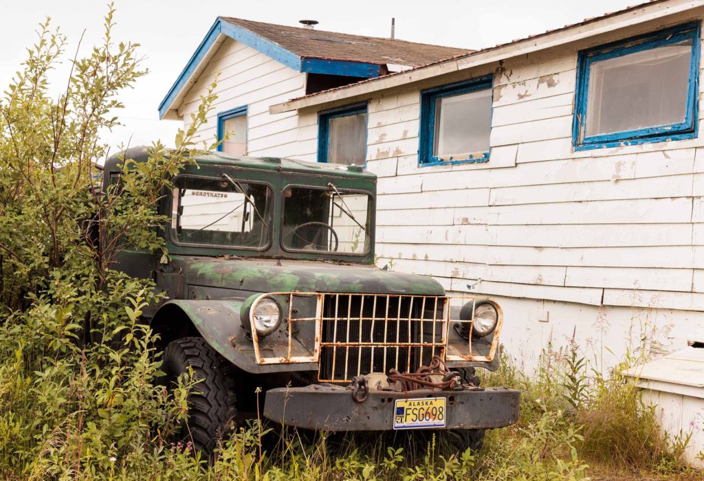 antique jeep in Nome, Alaska